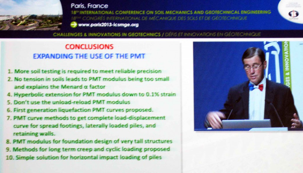 J. L. Briaud presentation “The pressuremeter test: Expanding its use”