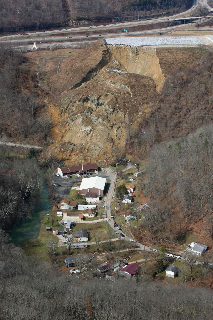 Yeager airport landslide